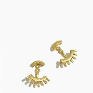Madewell Front-Back Succulent Earrings Gold